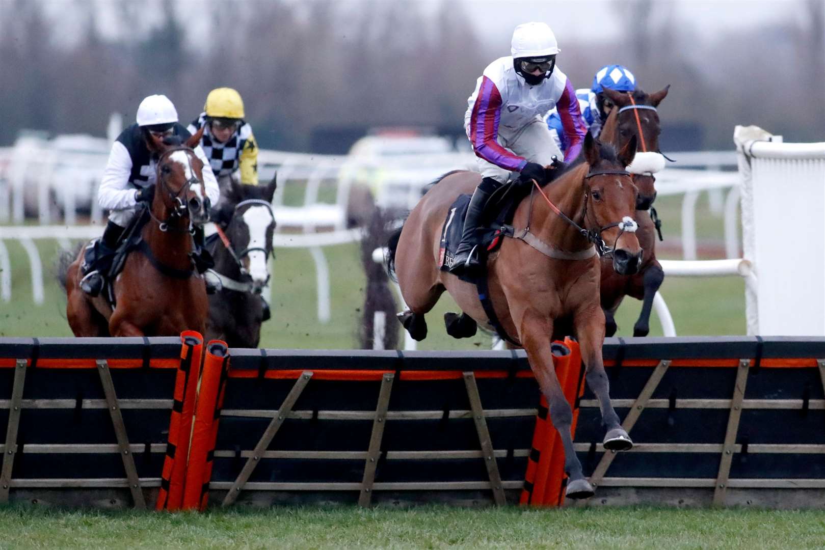 Bravemansgame and winning The MansionBet Challow Novices' Hurdle last year: Pic Dan Abraham-focusonracing.com