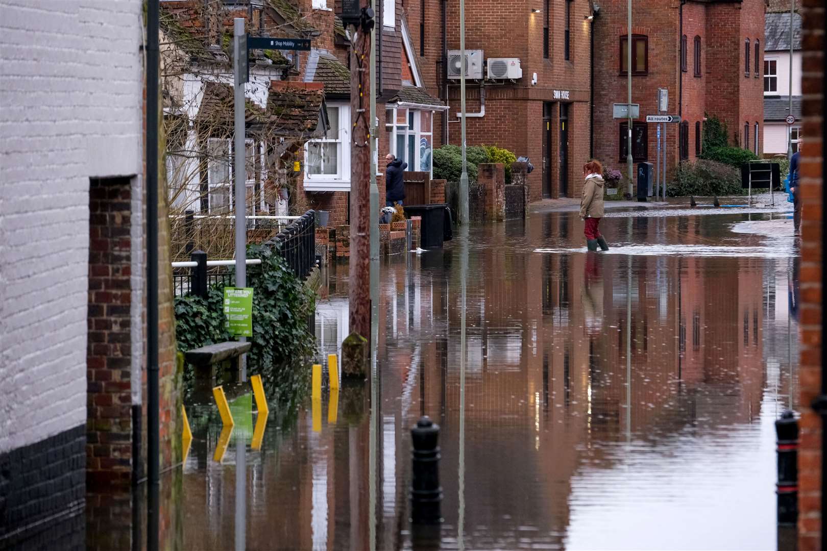 Newbury flooding: the River Kennet burst its banks in the centre of Newbury at the weekend