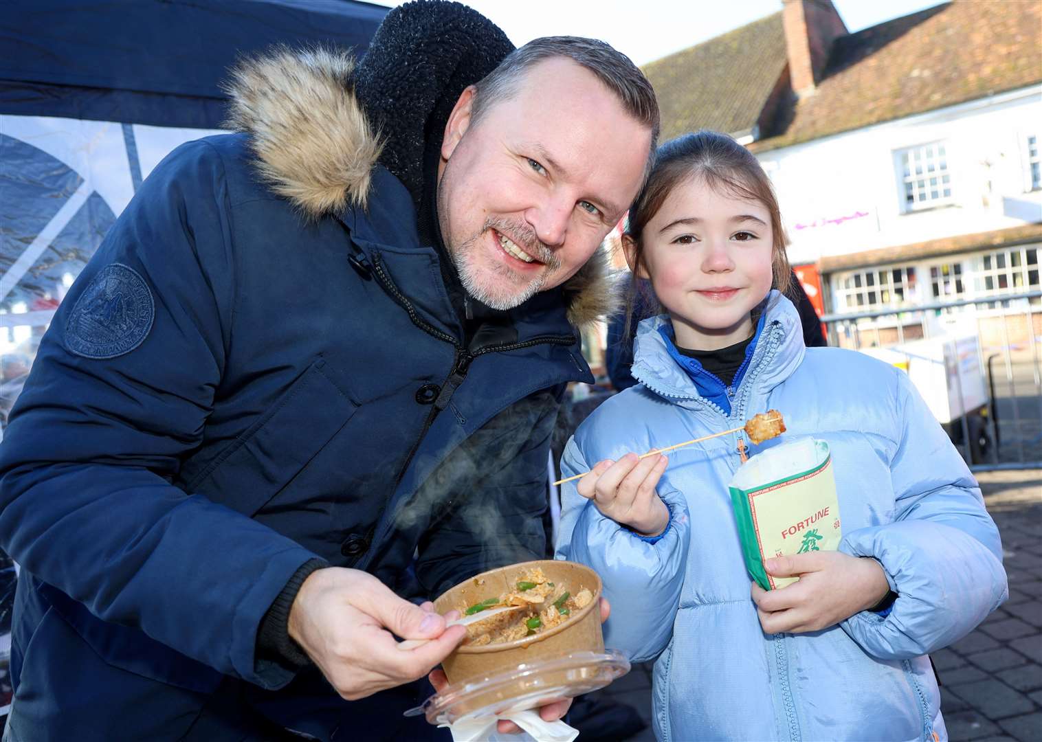 Visitors enjoying the range of delicacies on offer