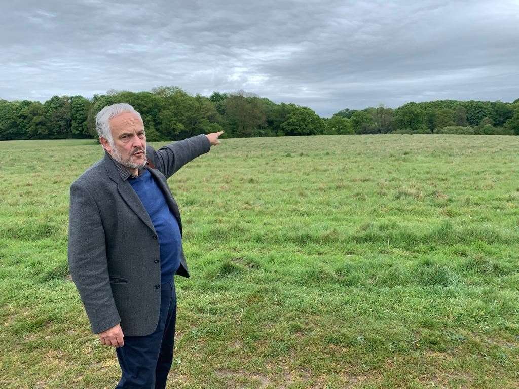 Dr David Cooper of Say No to Sandleford at the site