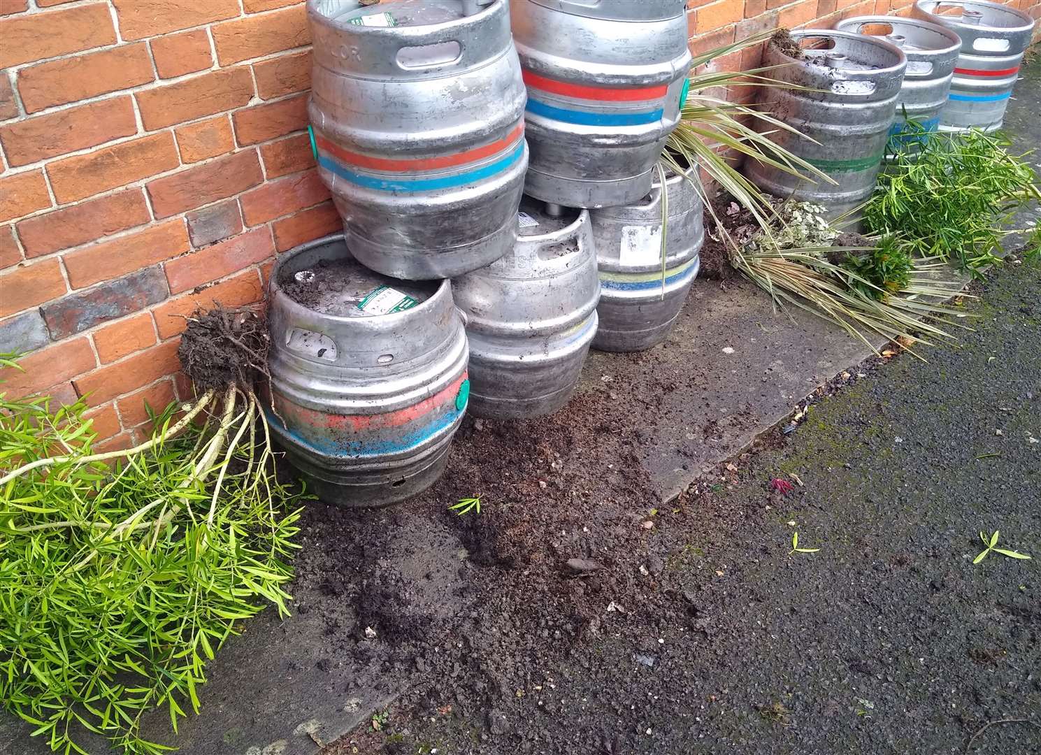 The damaged caused at Newbury Methodist Church