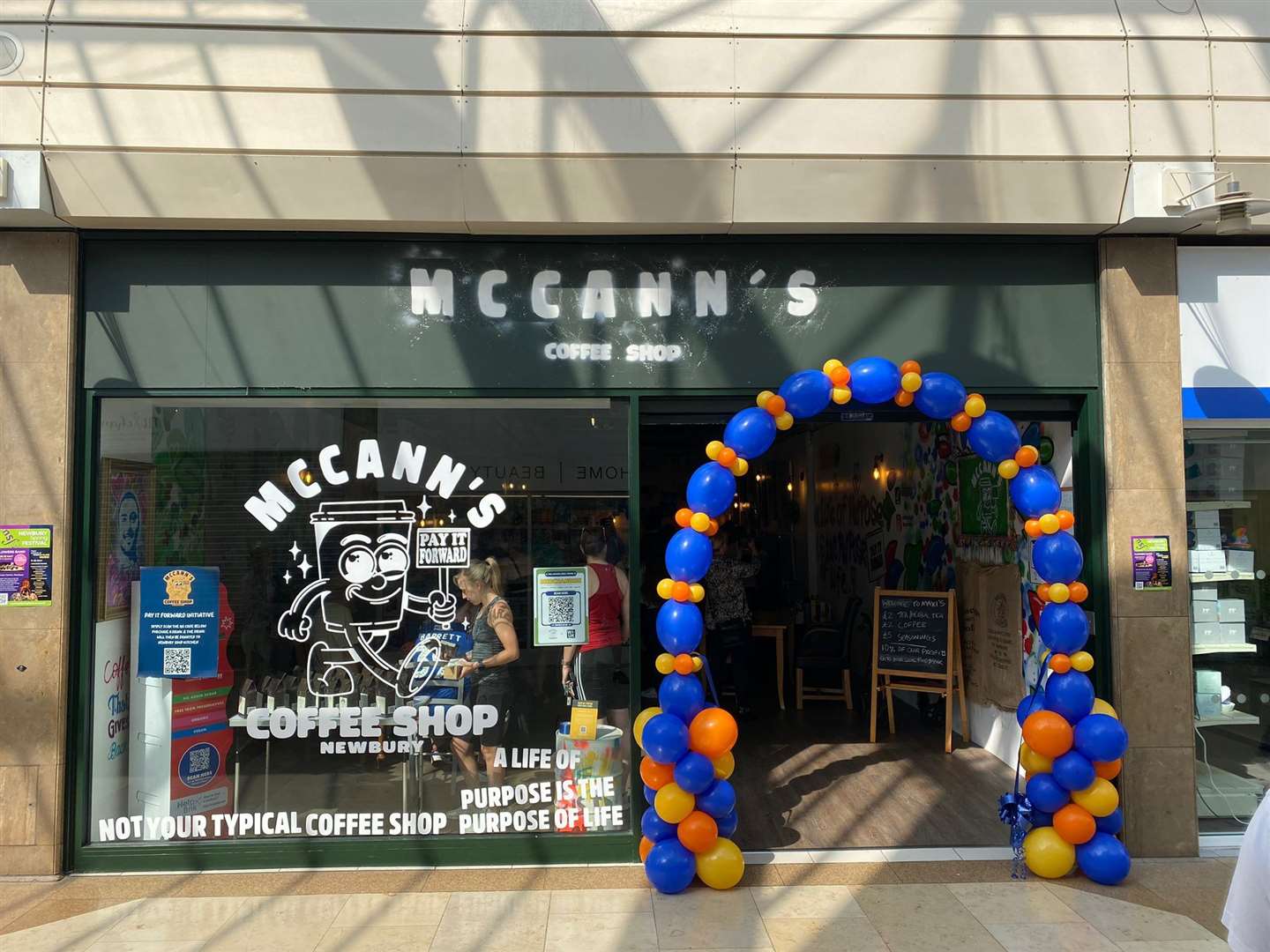 McCann's Coffee Shop in the Kennet Centre in Newbury