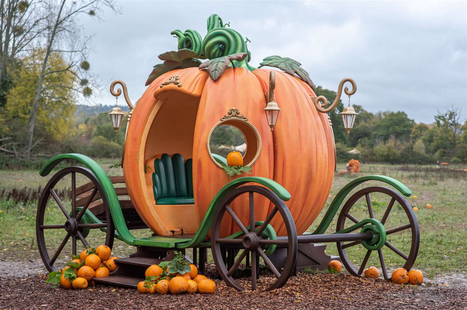 Pumpkin Carriage at a previous Wasing Pumpkin Event. Credit: @Wasing1759
