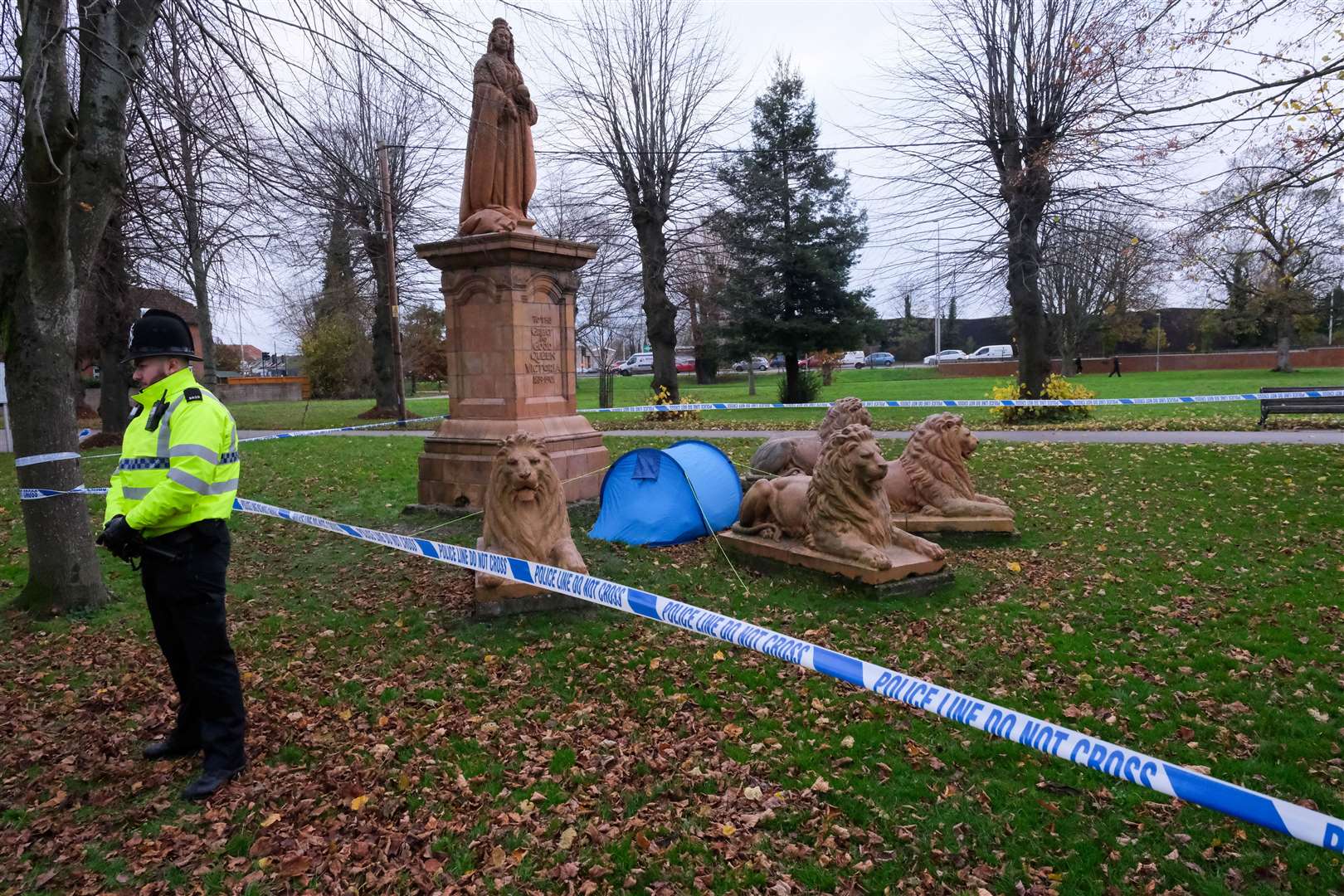 Police have been conducting an “ongoing investigation” in Victoria Park this morning