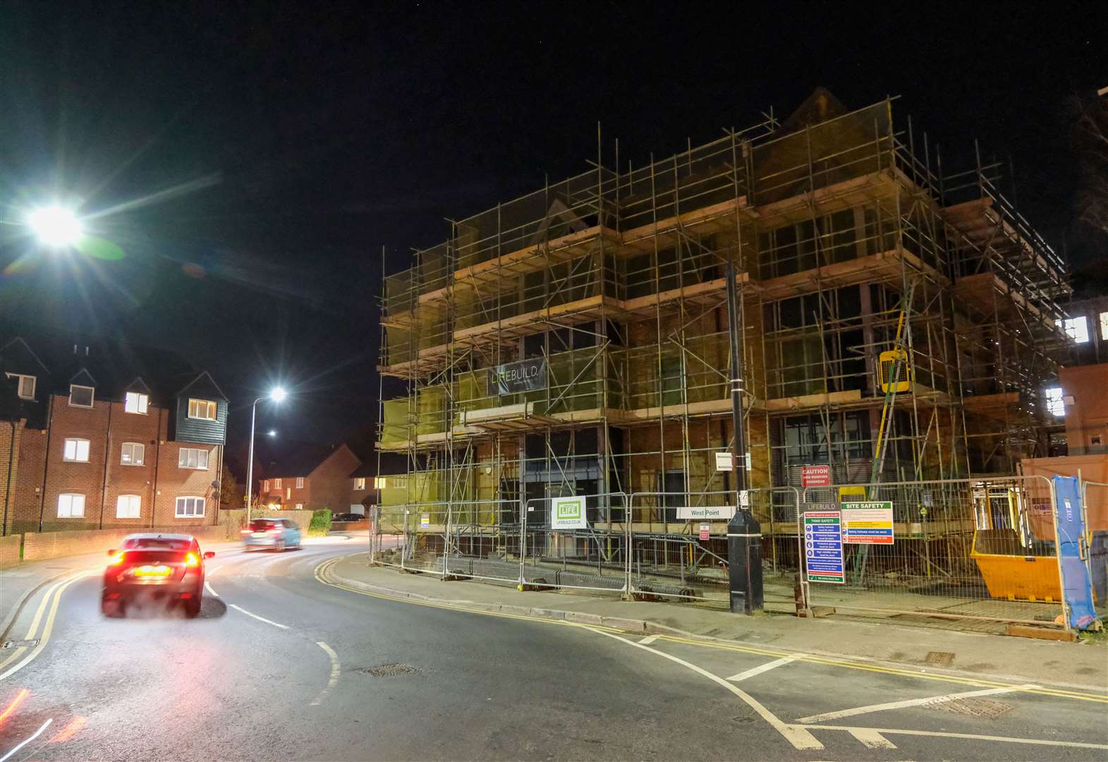Construction work is currently taking place at West Point House