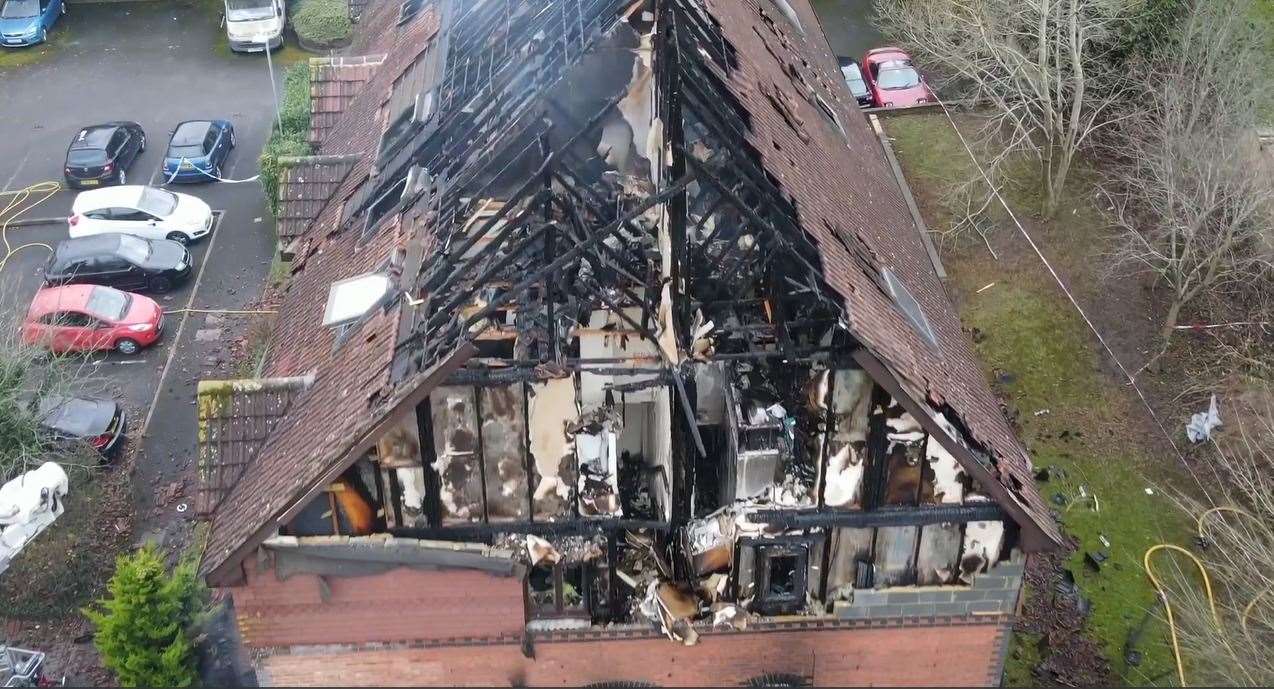 Rowe Court. Picture TVP drone footage