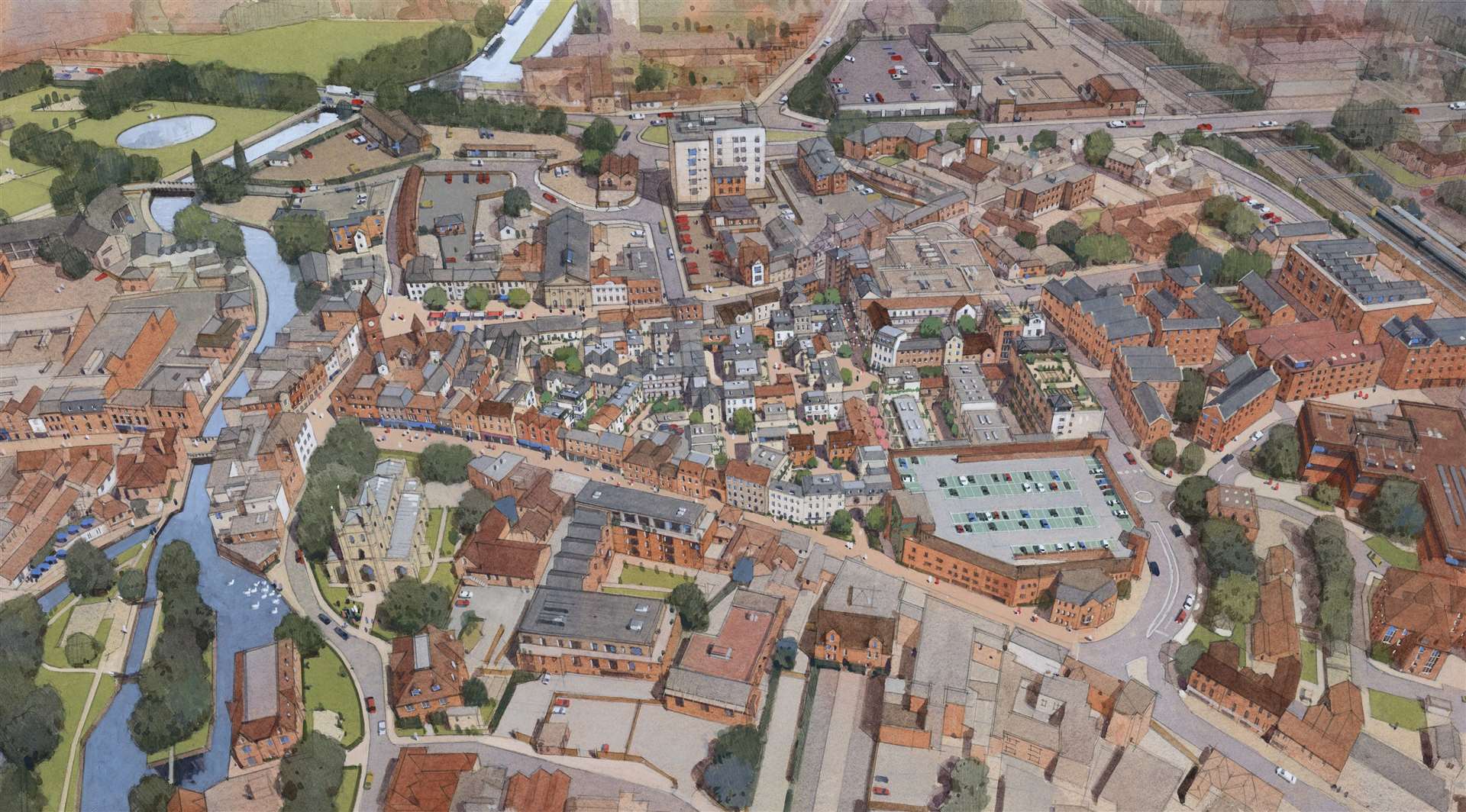 The Old Town plans for the Kennet Shopping centre site