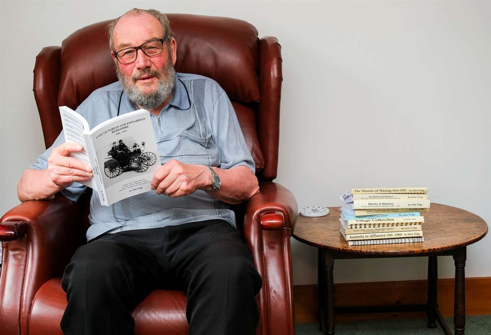 John Trigg with his new book