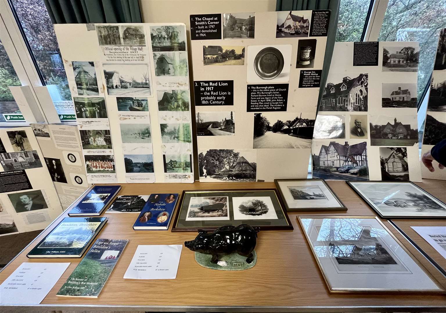 Various metal detecting finds on display
