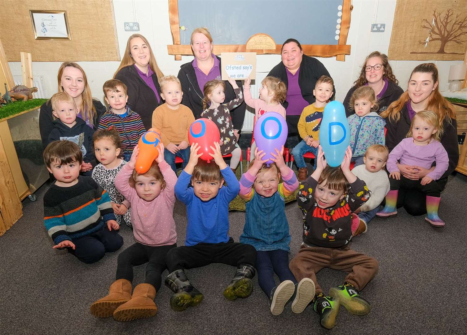 St John's Pre-School celebrates a good Ofsted report