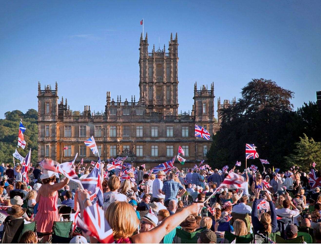 Highclere Castle Battle Proms on the lawns of the Real Downton Abbey