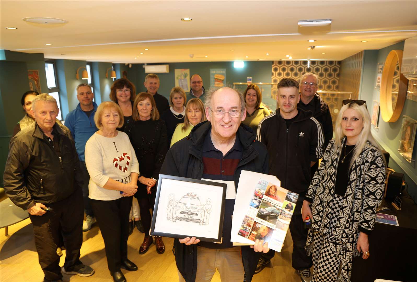 Martin Caswell celebrated 50 years as a driving instructor at a special surprise party late last year