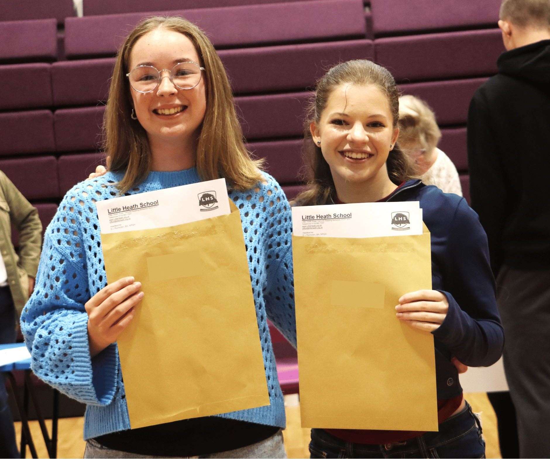 Students at Little Heath School enjoy celebrating their GCSE results