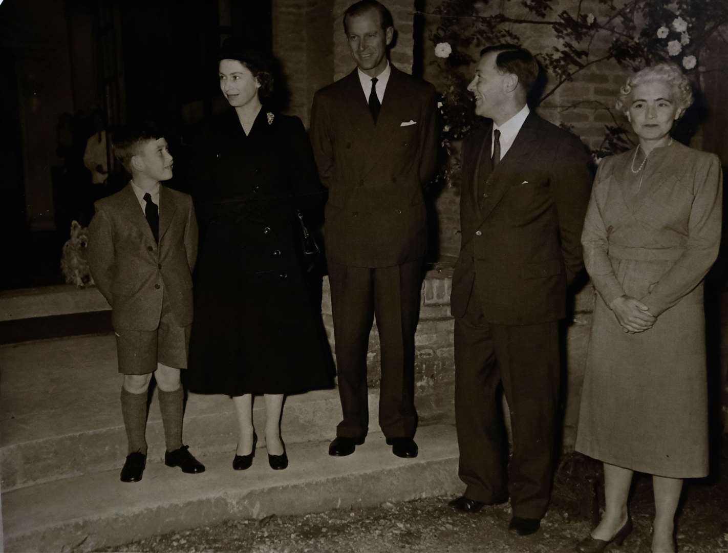A young King Charles arrives at Cheam School with his mother Queen Elizabeth and his father Prince Philip on Monday, September 23, 1957