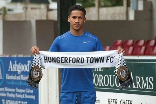 Exciting winger Michael Fernandes has re-signed for Hungerford Town. Picture by Jeff Youd Photography