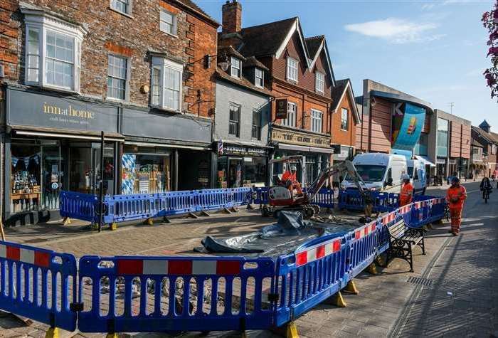 Roadworks in a similar place along Bartholomew Street took place late last year (file image)