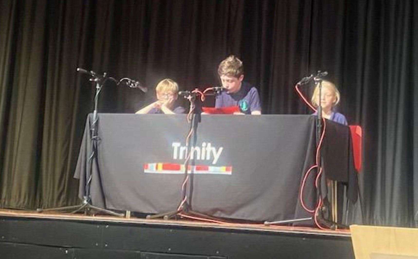 Pupils from Fir Tree Primary School presenting their topic