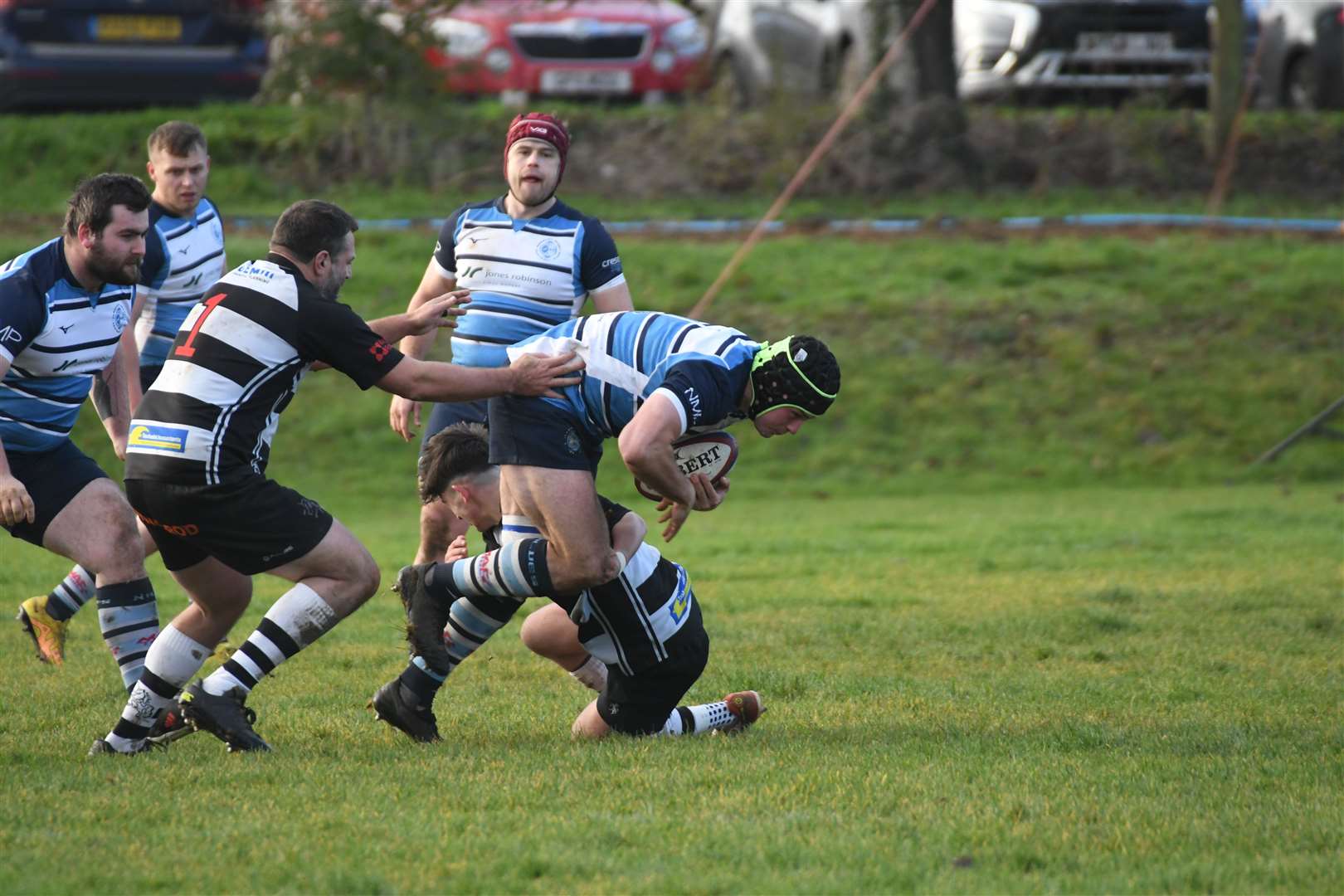 Man of the match Ben Hicks in action. Pic: Peter Branch