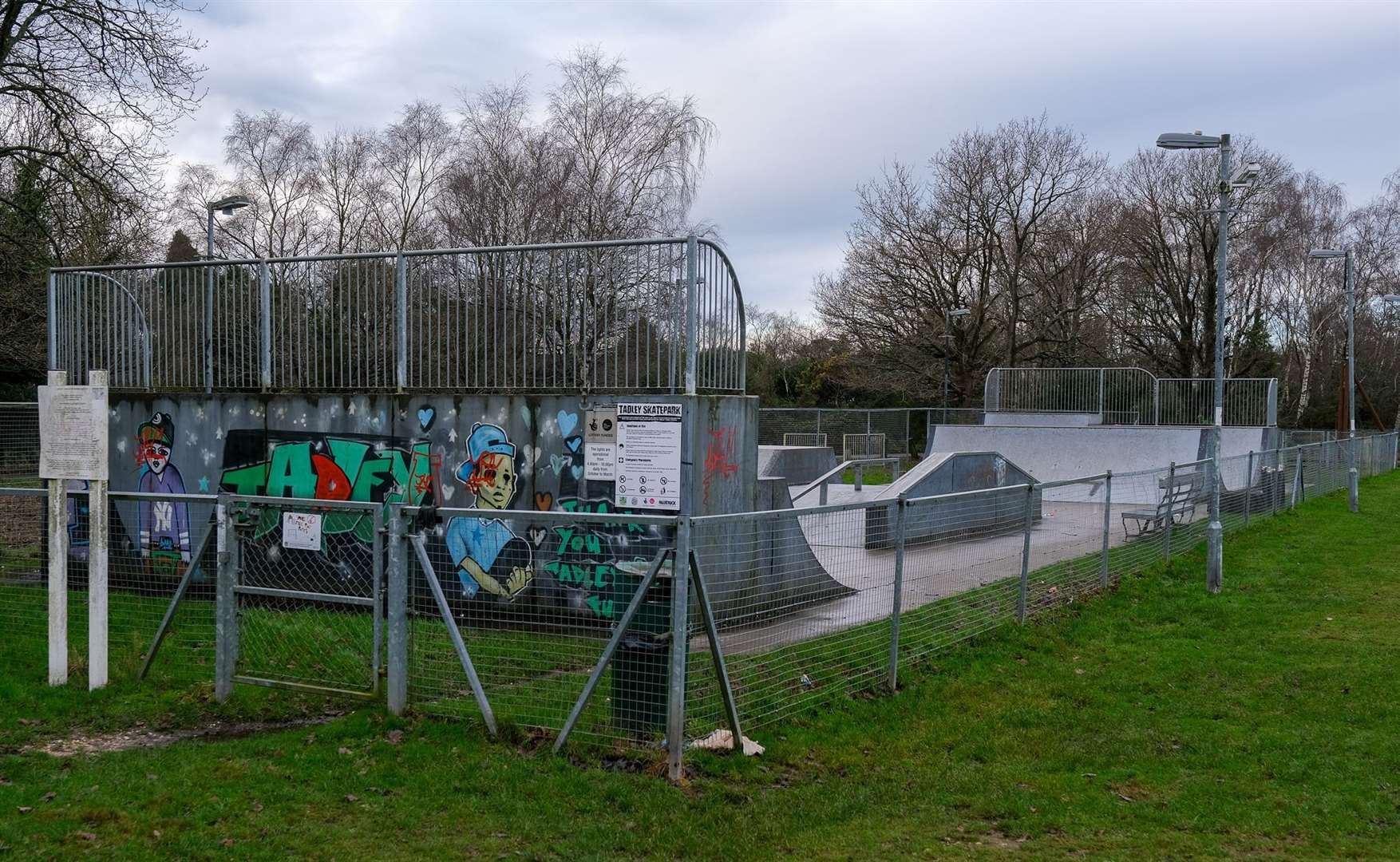 The skatepark in Tadley needs to be replaced.