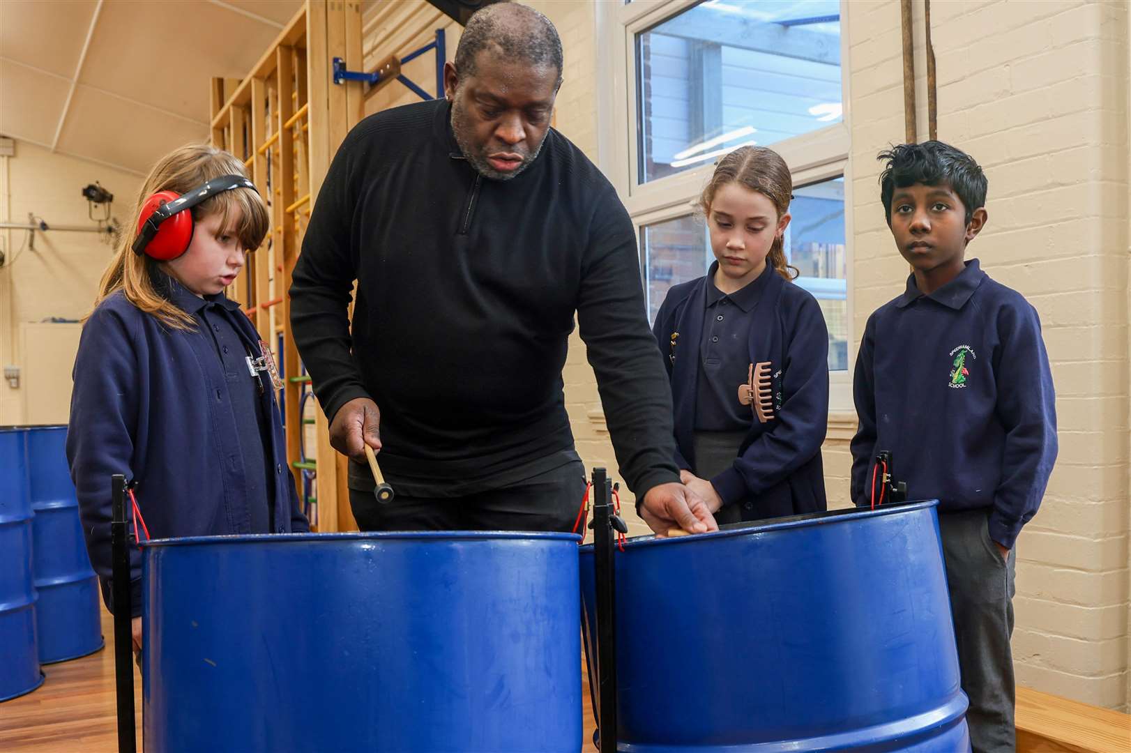 Speenhamland School - Steel drums workshop by Newbury spring festival