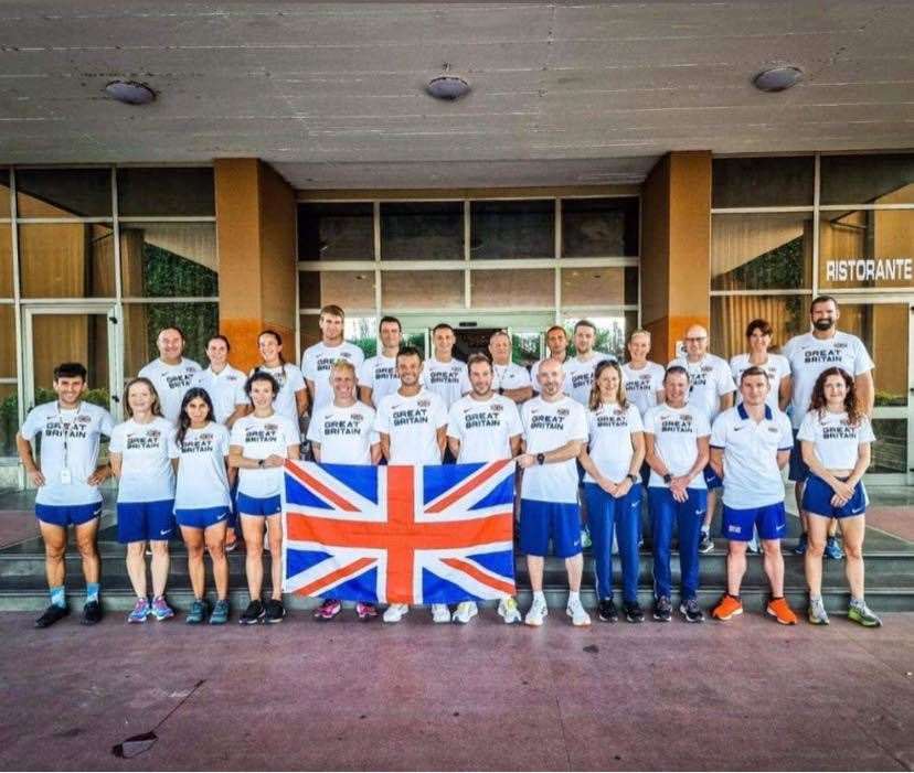 Danny Hawkins with the GB team (59644326)