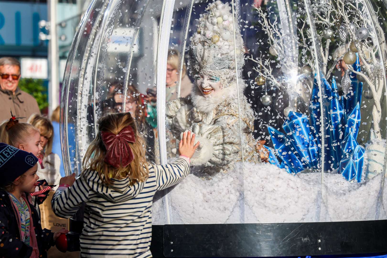 The Snow Queen in the snow globe