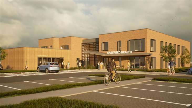Artist's impressions of the proposed new Eastfield House Surgery scheme, credit: Osmond Tricks