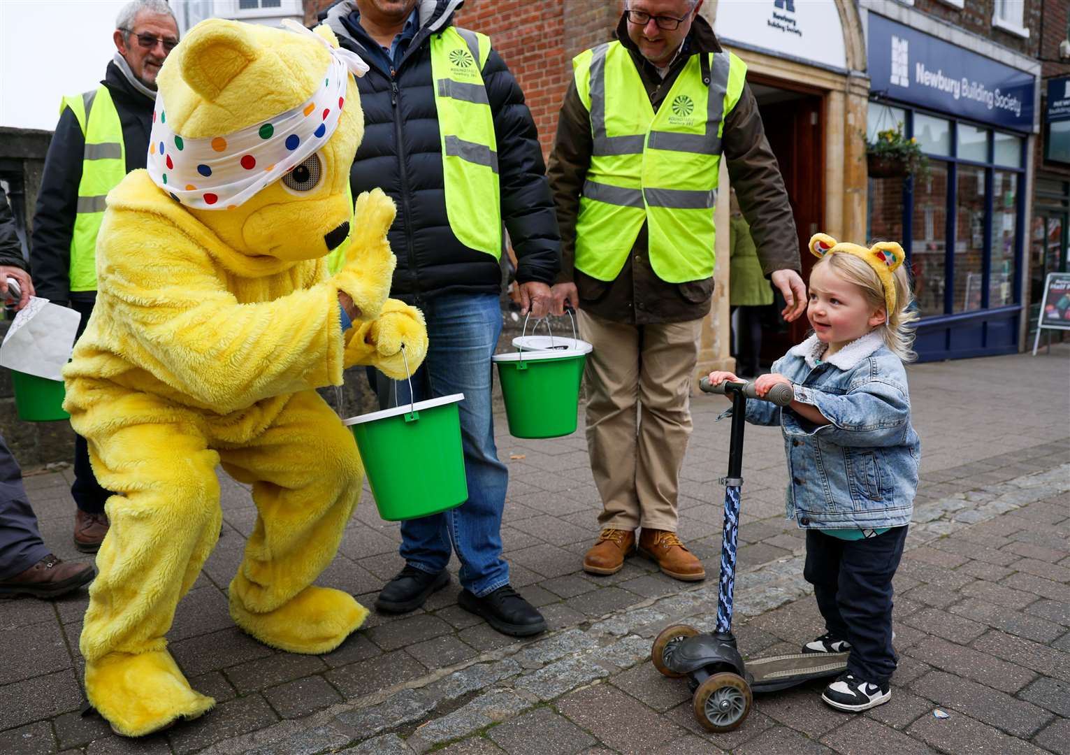 41 club collecting money on Bridge Street in aid of BBC Children in Need