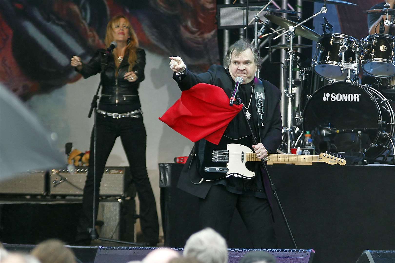 Meat Loaf at Newbury Racecourse