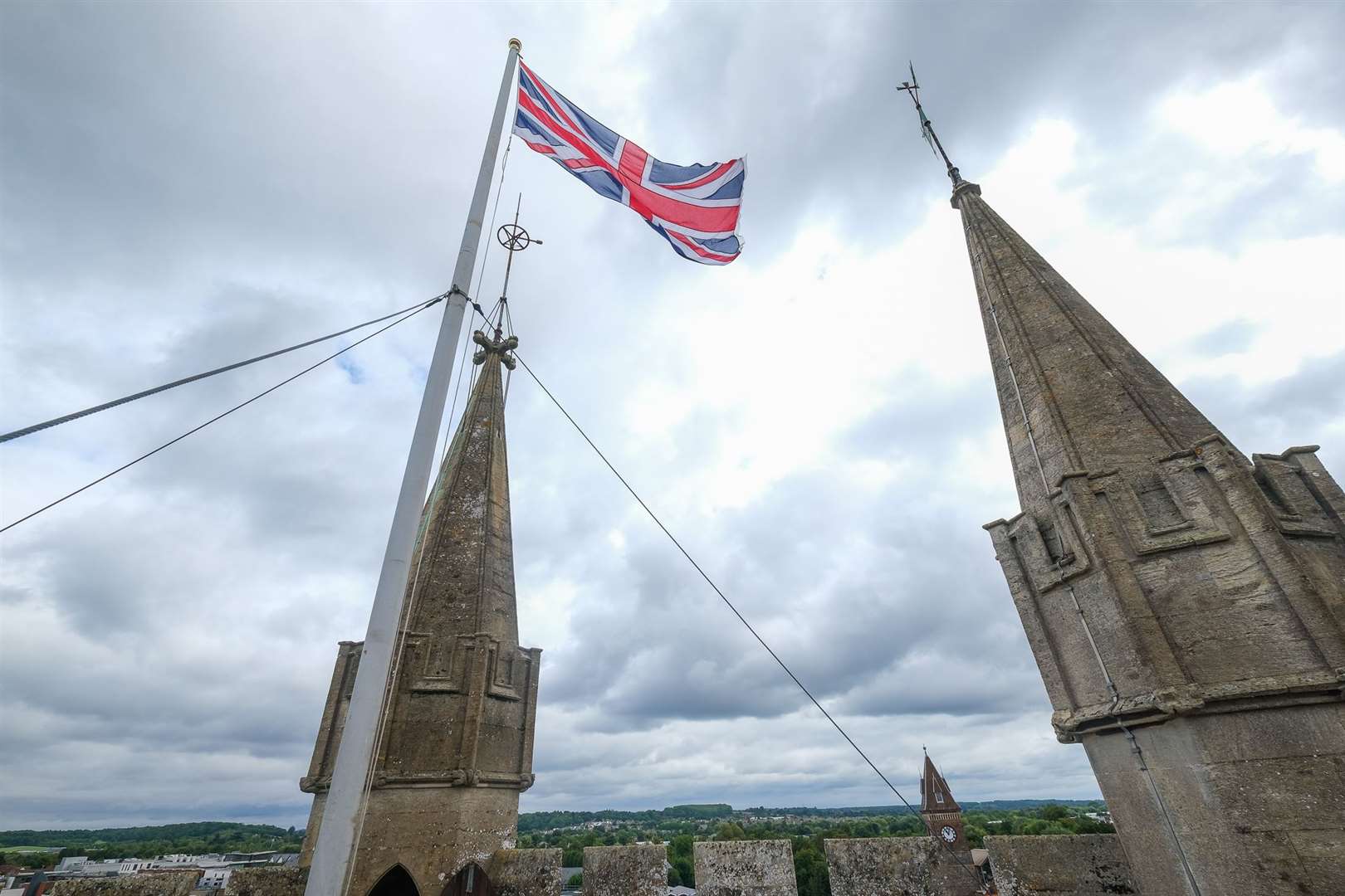 At St Nicolas Church the flag is currently at full mast for King Charles III. It will be lowered again at 1pm