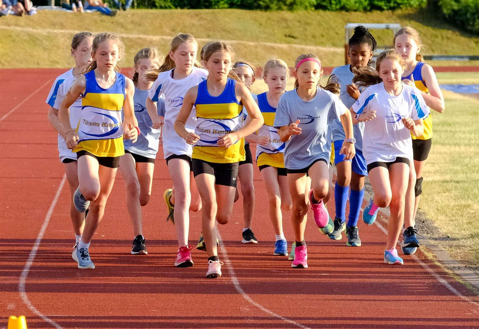 The under-nine and under-11 girls get their race underway