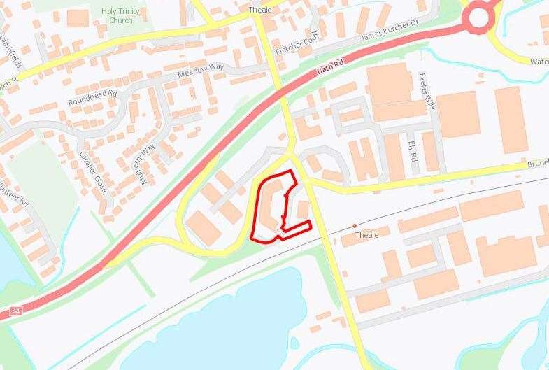 Site of the proposed homes in Theale