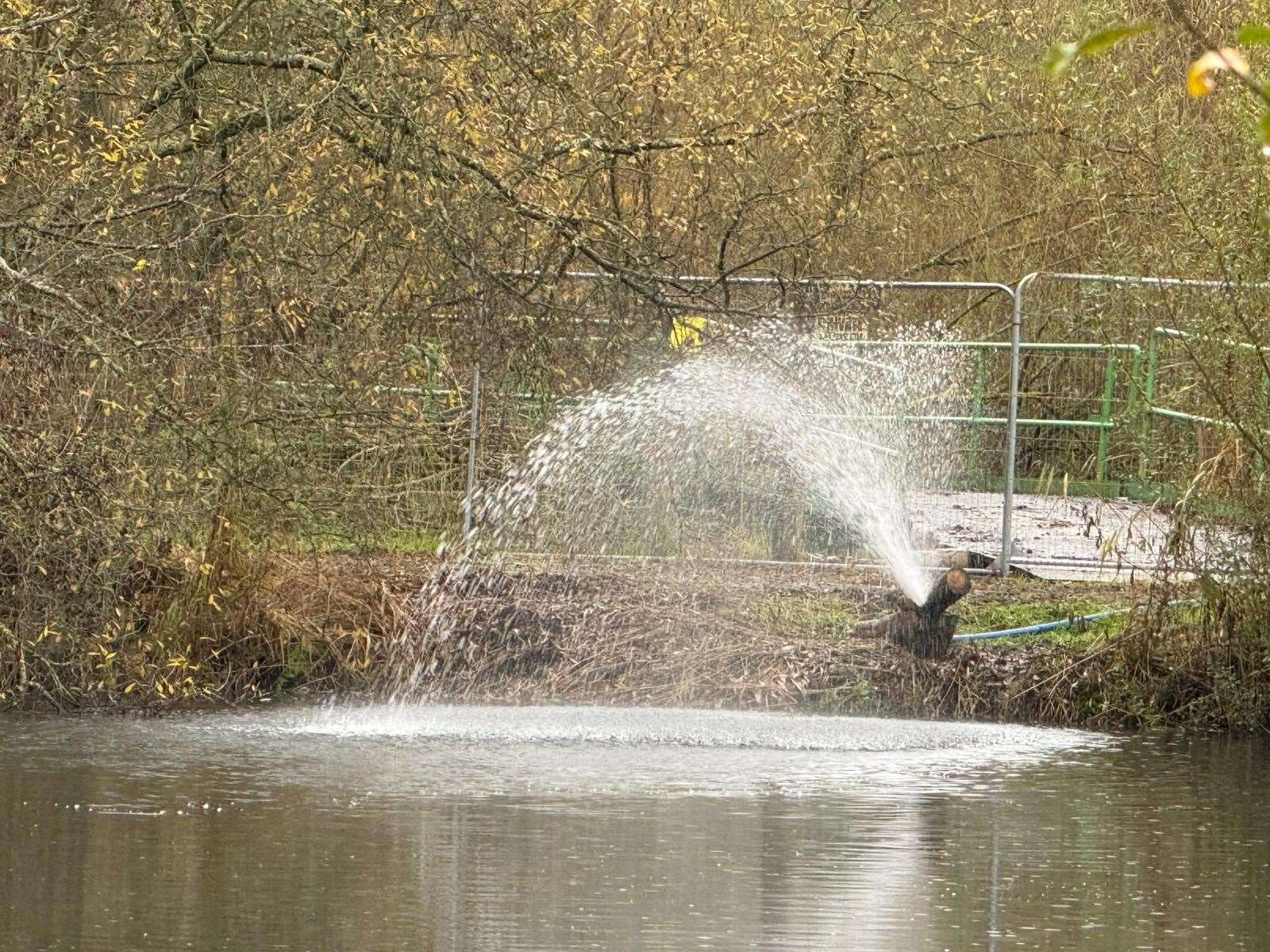 Efforts have been made in recent weeks to oxygenate NAA's lakes