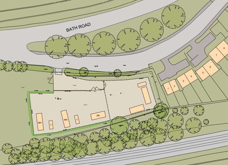 The proposed site plan. Picture: WBC