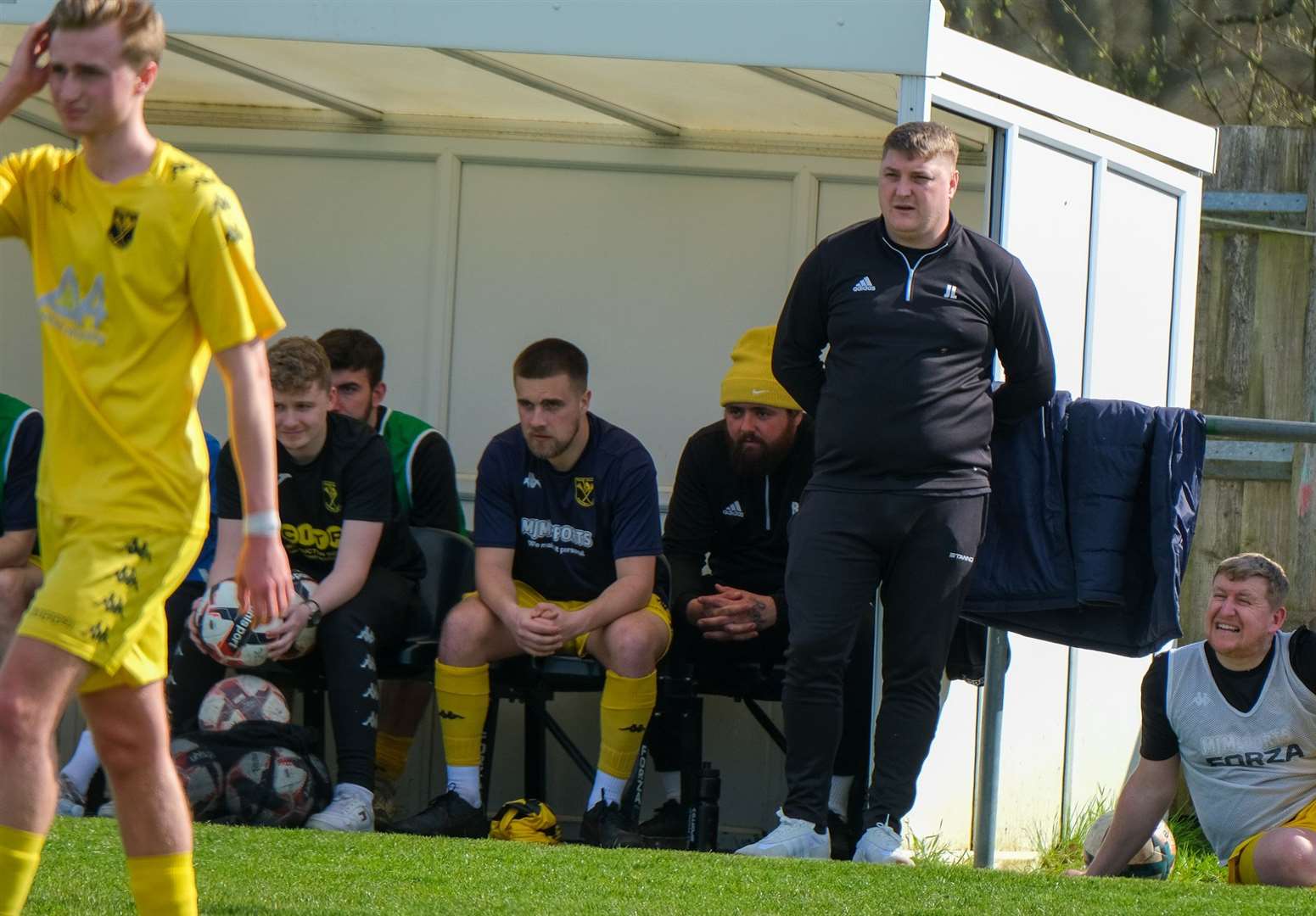 Joe Lawler watches on