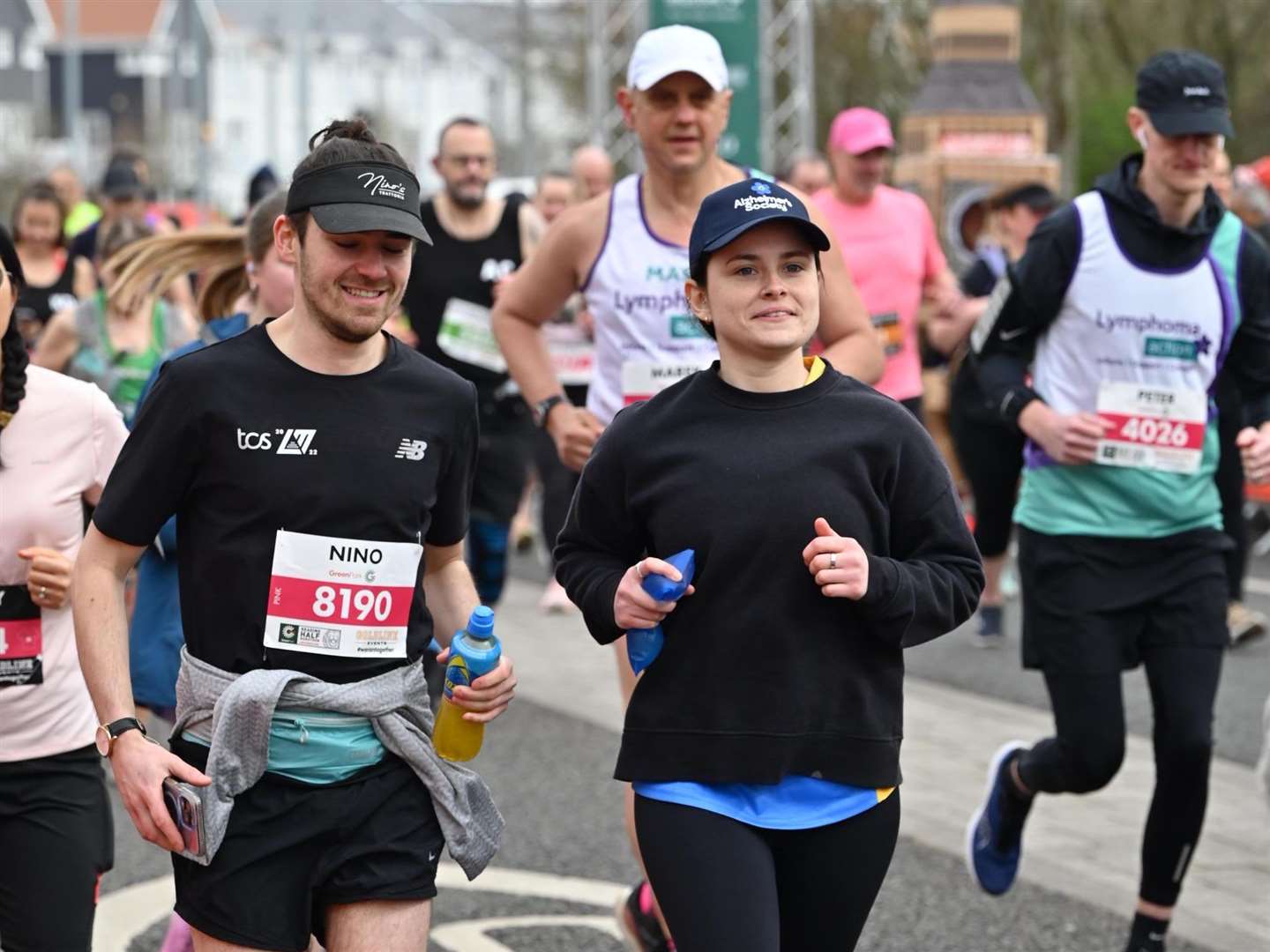 Nino and Molly running the half marathon on Sunday, March 23. Image supplied by Nino Bartolomei