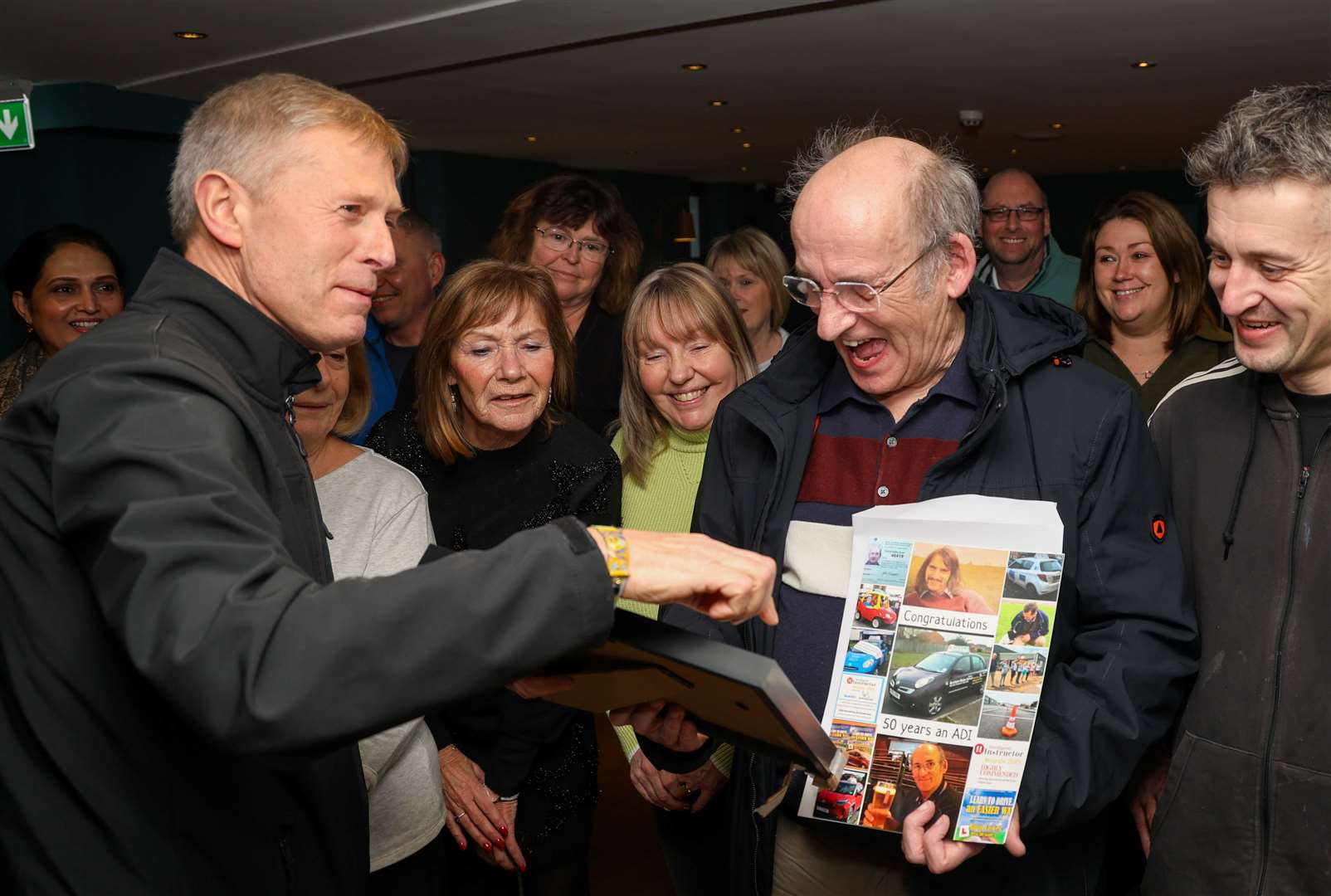 Peter Skelton (left) with Martin