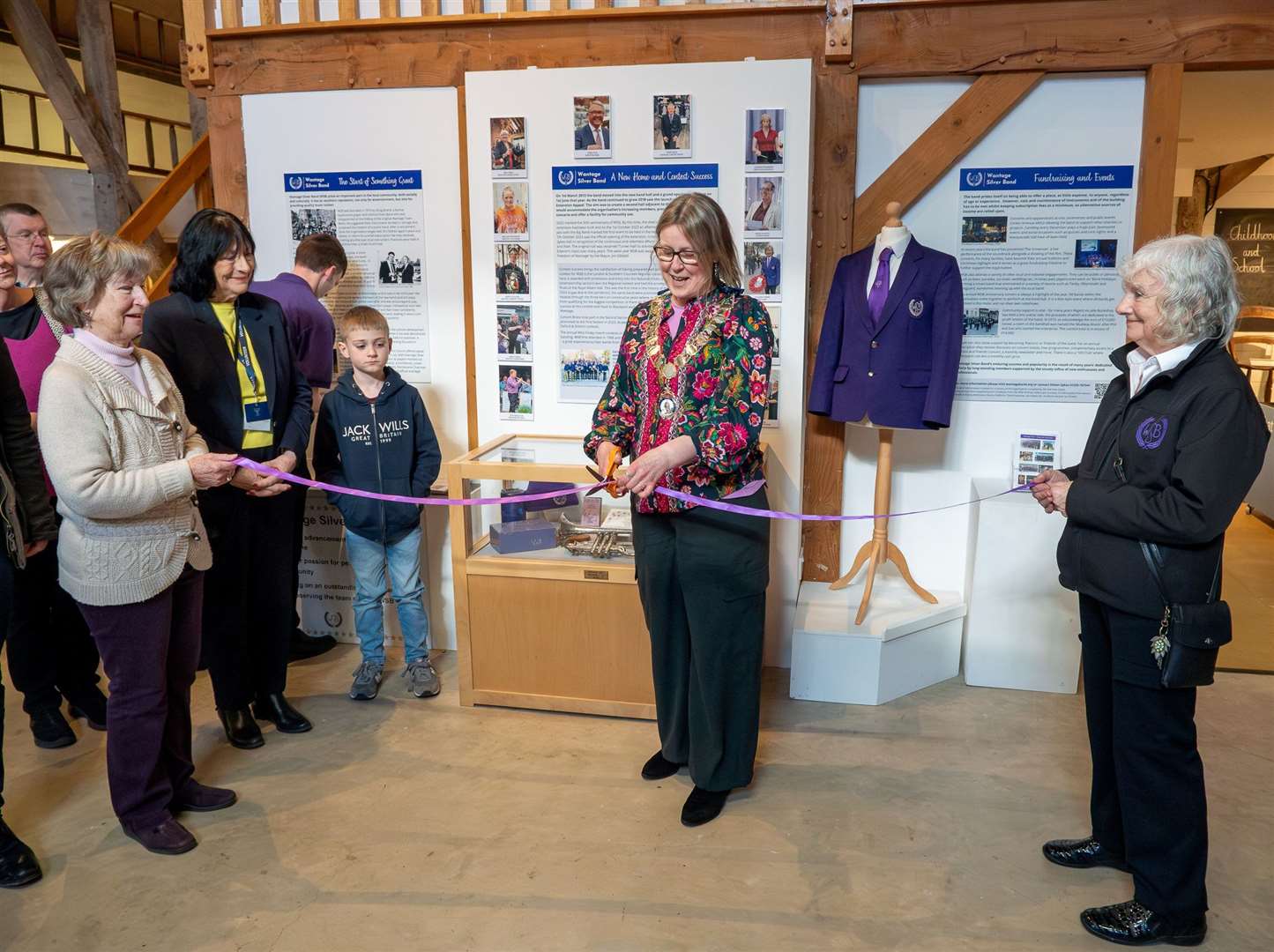 Museum opening of Wantage Silver Band display Photo: David Farquhar