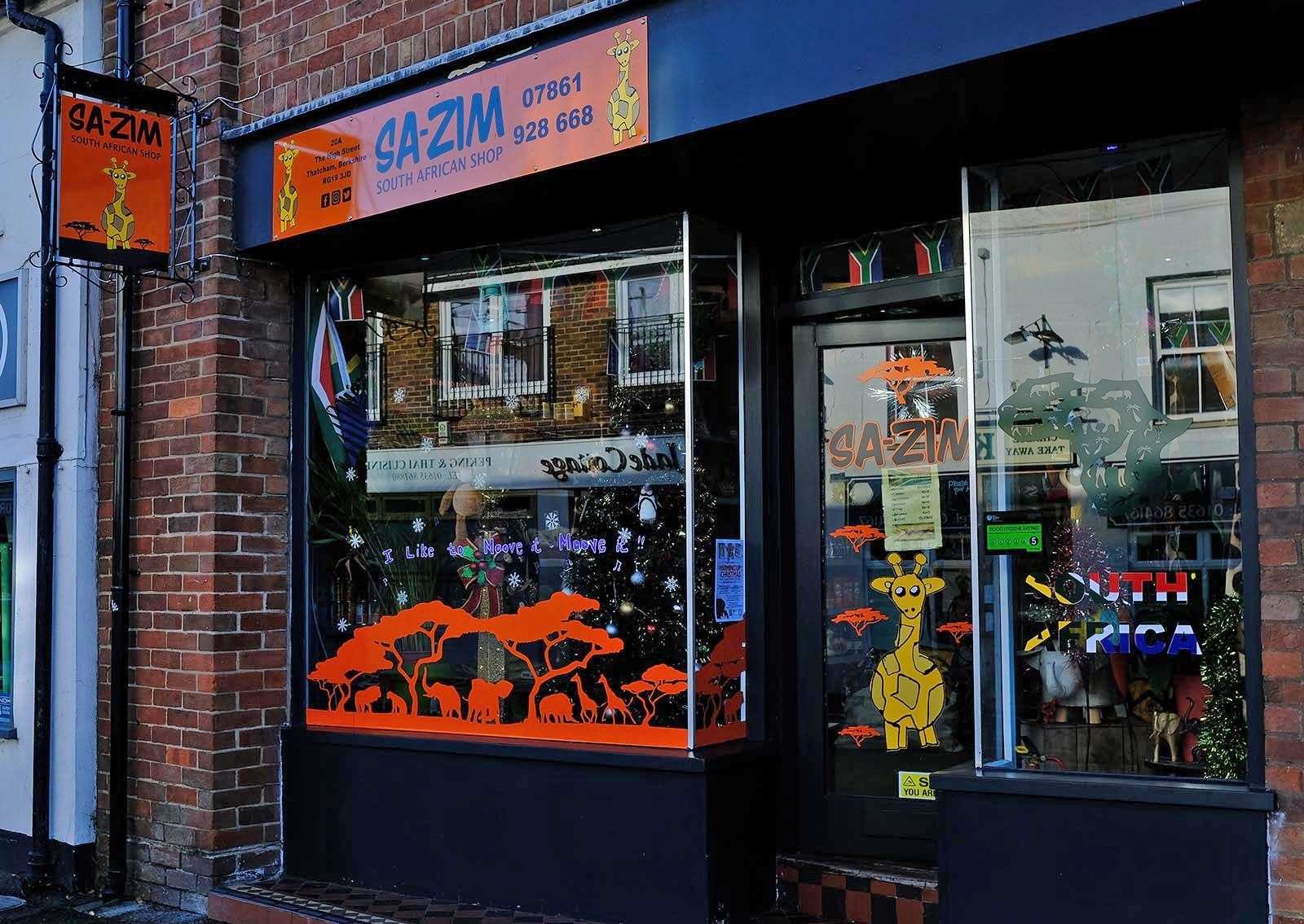 SA-Zim's window display.
