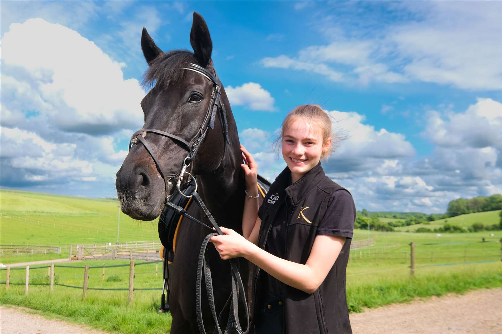 Jemima has been riding Side Glance for years