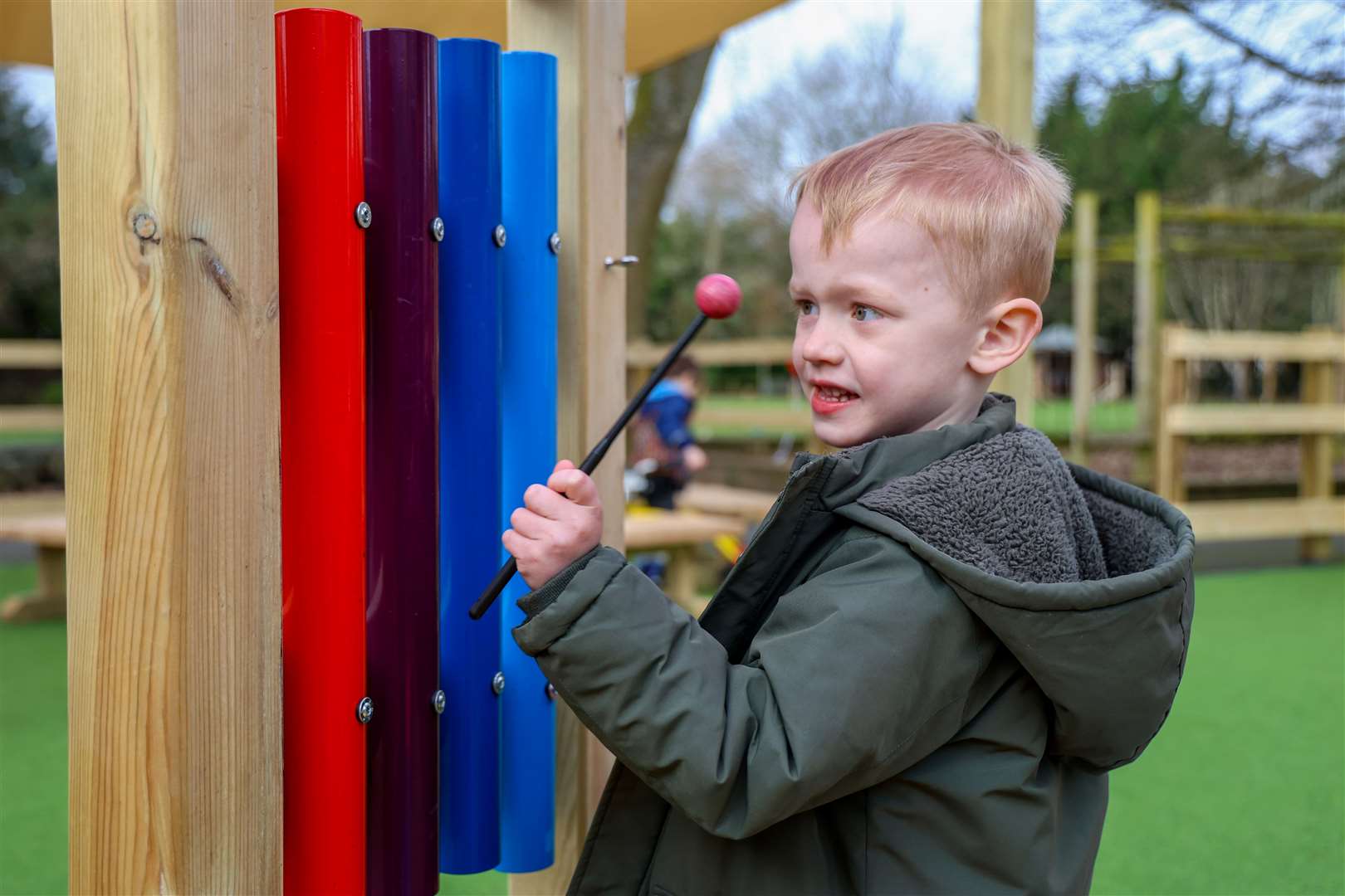 Speenhamland School - Keevill oudoor space opened by pupils and Andy Stevenson