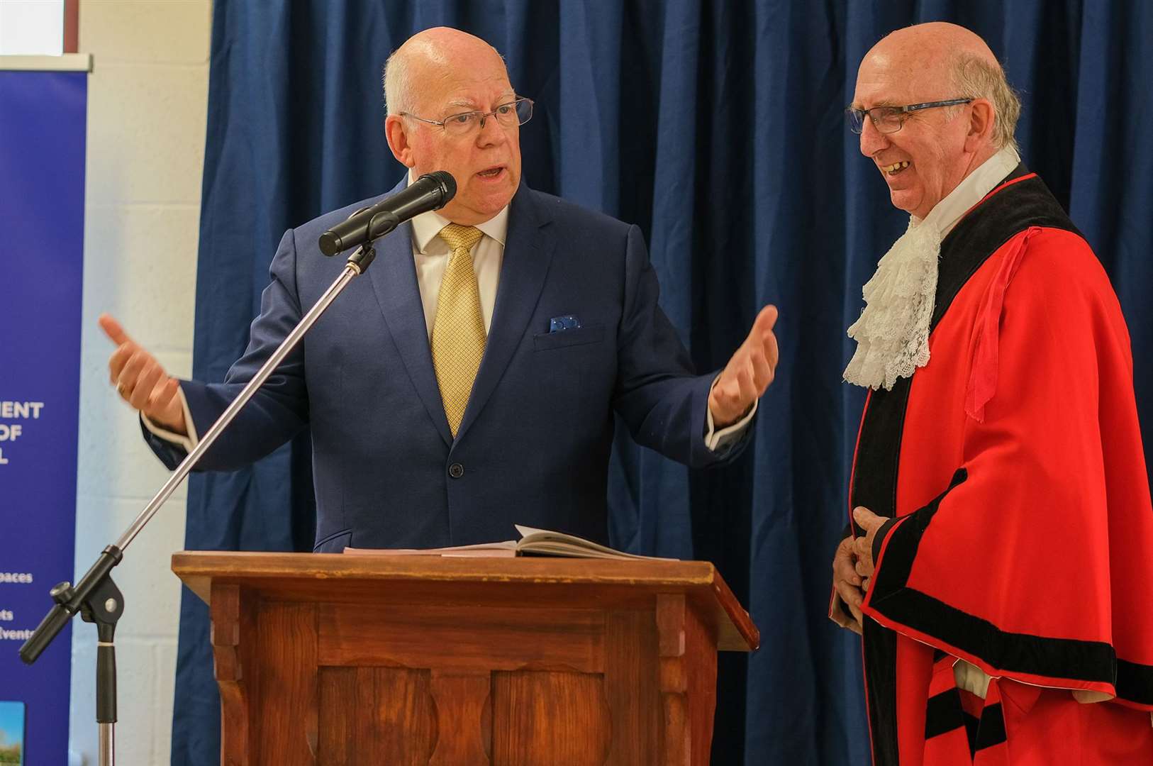 The Mayor Making ceremony see's the civic chain passed on and a quick robe switch as the new mayor is welcomed