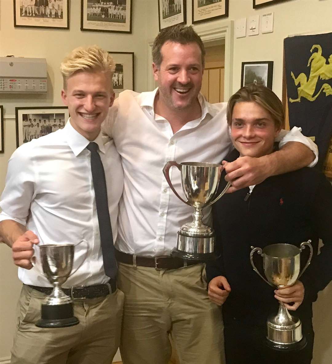 Award winners Andy Rishton, Chris Peploe and Arche Carter