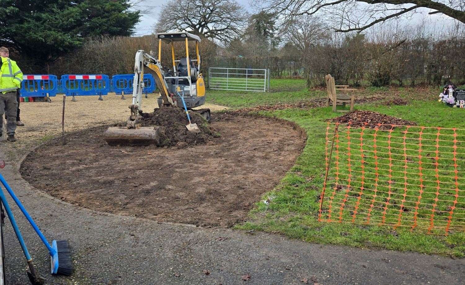 Works are currently underway for the new memorial at London Road Cemetery