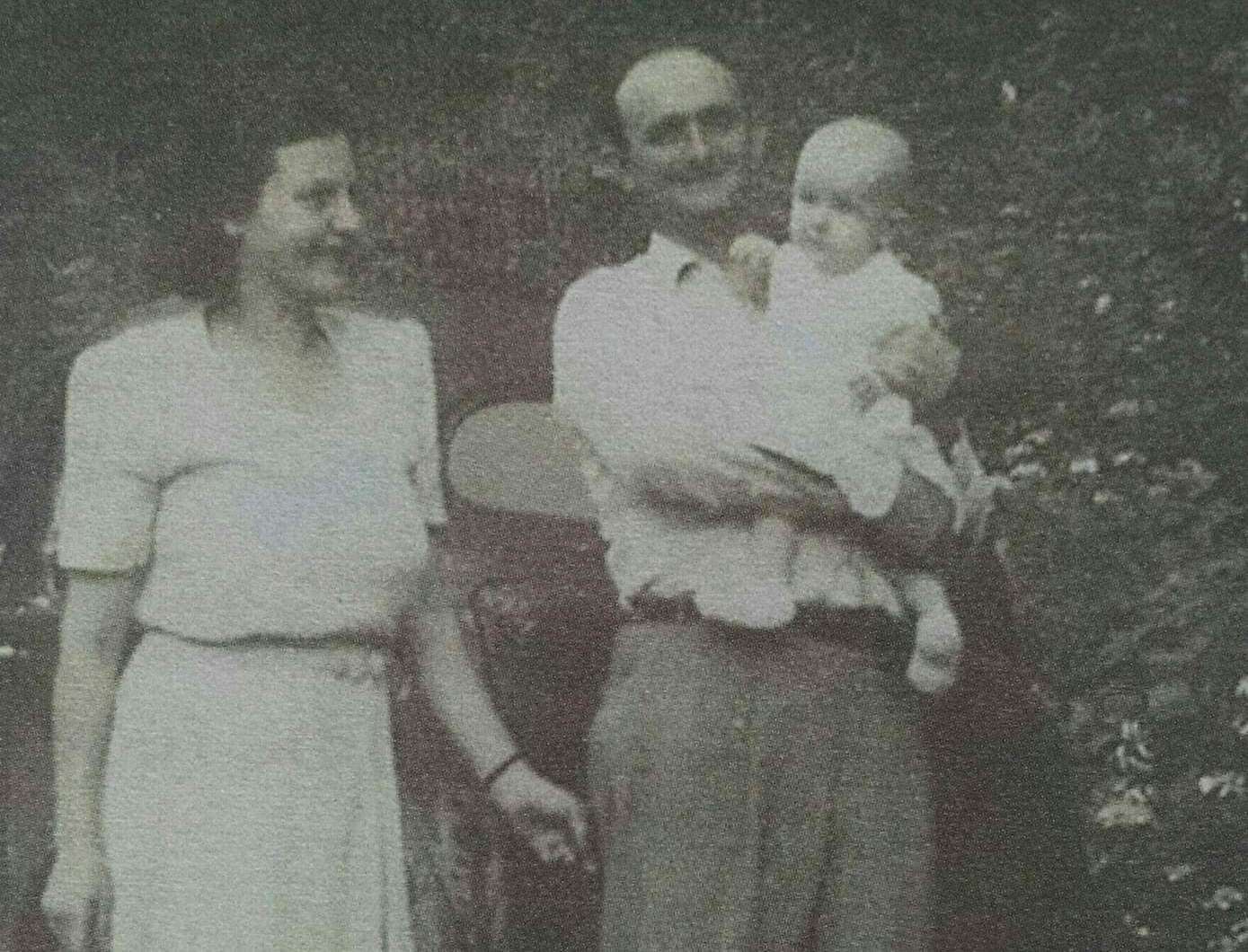 Lucy and Jimmie with their son Timothy. Credit: Jennifer Eades