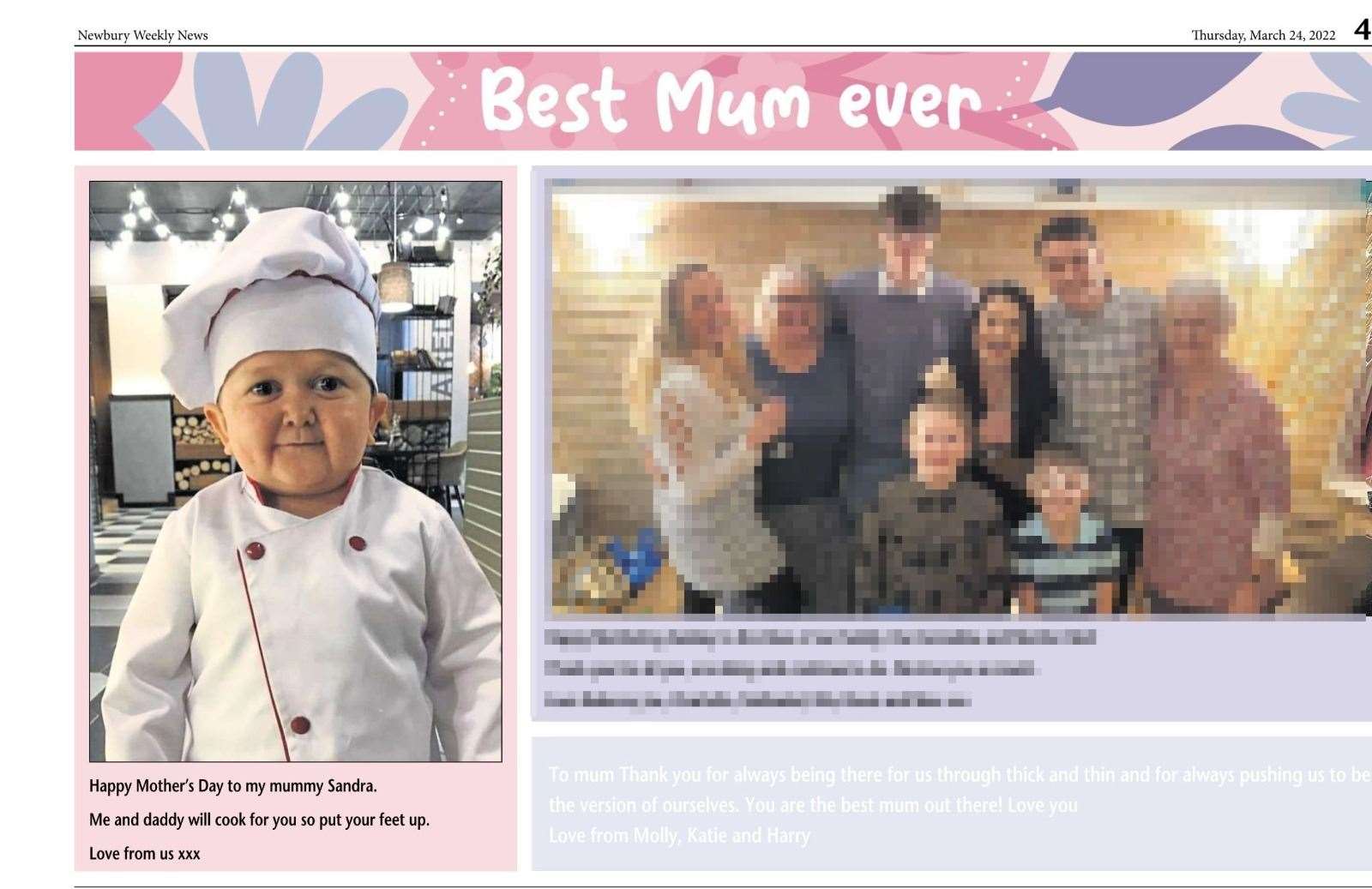 Page 43 of this weeks Newbury Weekly News falls victim to the virl prank