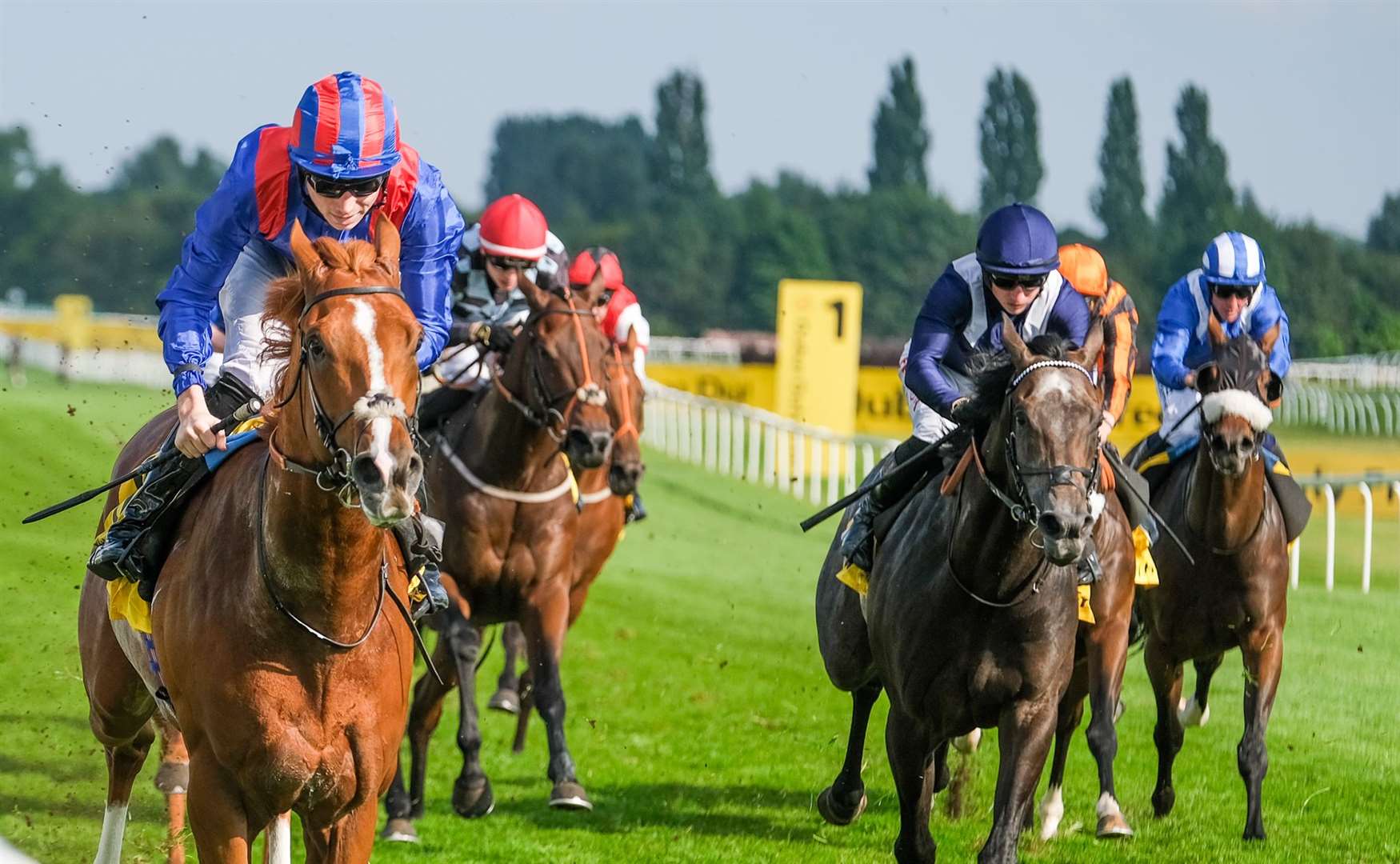 Injazati and Callum Shepherd win the Dubai Duty Free Handicap