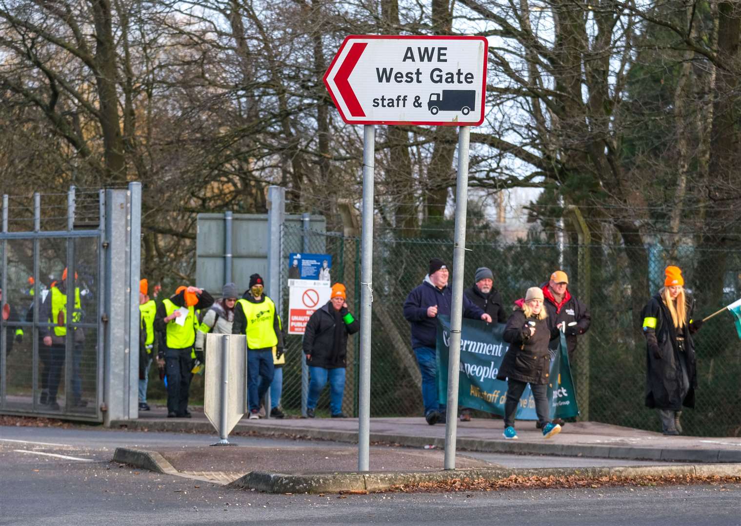 Strike action at the Atomic Weapons Establishment in Aldermaston