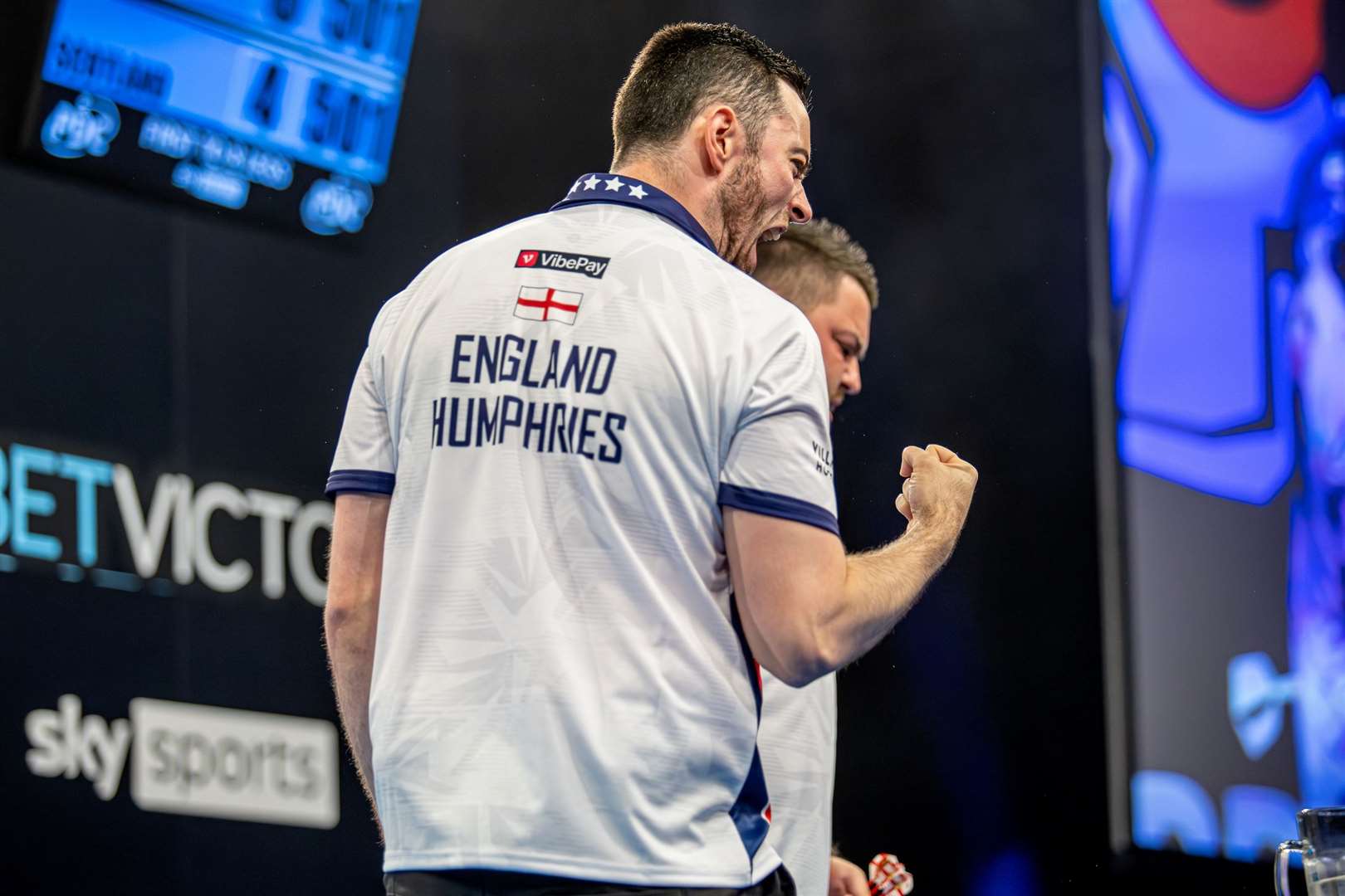 Luke Humphries at the BetVictor World Cup of Darts 2024 - Photo: Jonas Hunold/PDC Europe