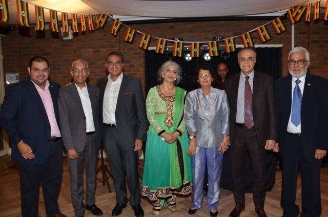 Pragna Hay with the Uprooted 50 Years Ago team. Picture by: Raj Bakrania